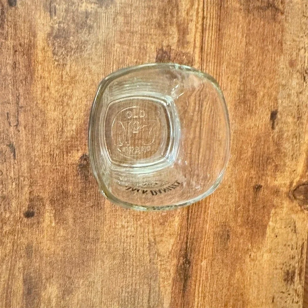 Jack Daniel's Old No. 7 Square Rocks Glass Tumbler Logo Print Embossed
